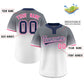 Custom Gray White Navy-White Gradient Fashion Authentic Two-Button Softball Jersey Limited