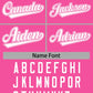 Custom Pink White-Pink Classic Style Baseball Jersey For Women Limited