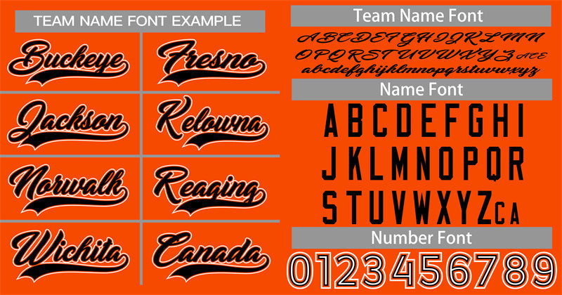 Custom Orange Black-White Classic Style Authentic Baseball Jersey Limited