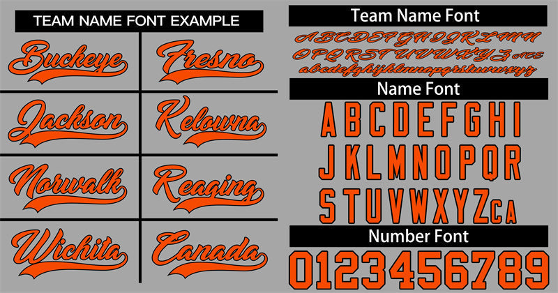 Custom Gray Orange-Black Classic Style Authentic Baseball Jersey Limited