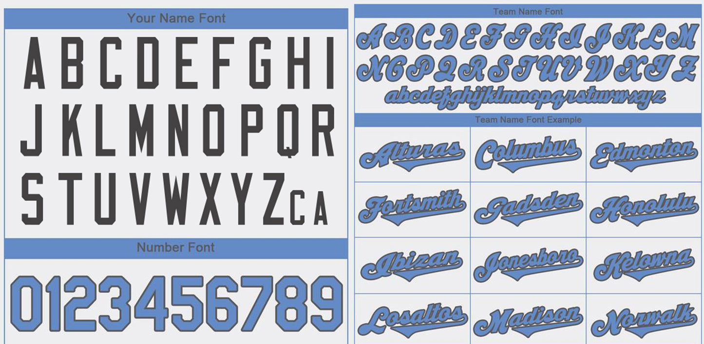 Custom White Powder Blue-Navy Classic Style Authentic Baseball Jersey Limited