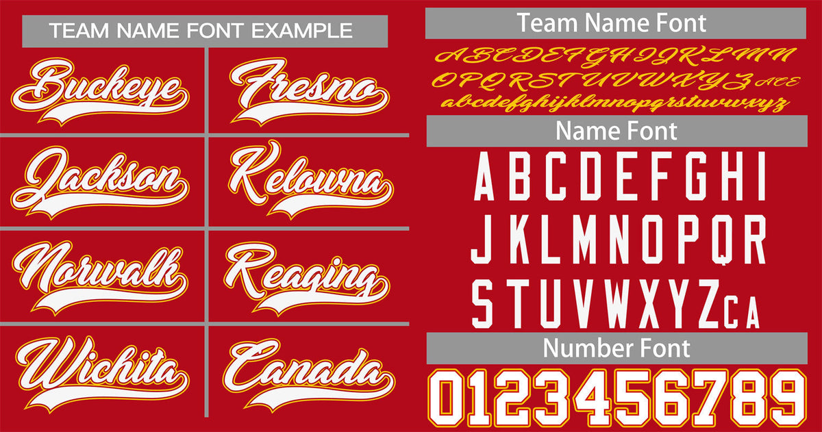 Custom Red White-Yellow Classic Style Authentic Baseball Jersey Limited