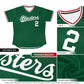 Custom Green Classic Style Outdoor Authentic Pullover Baseball Jersey Limited
