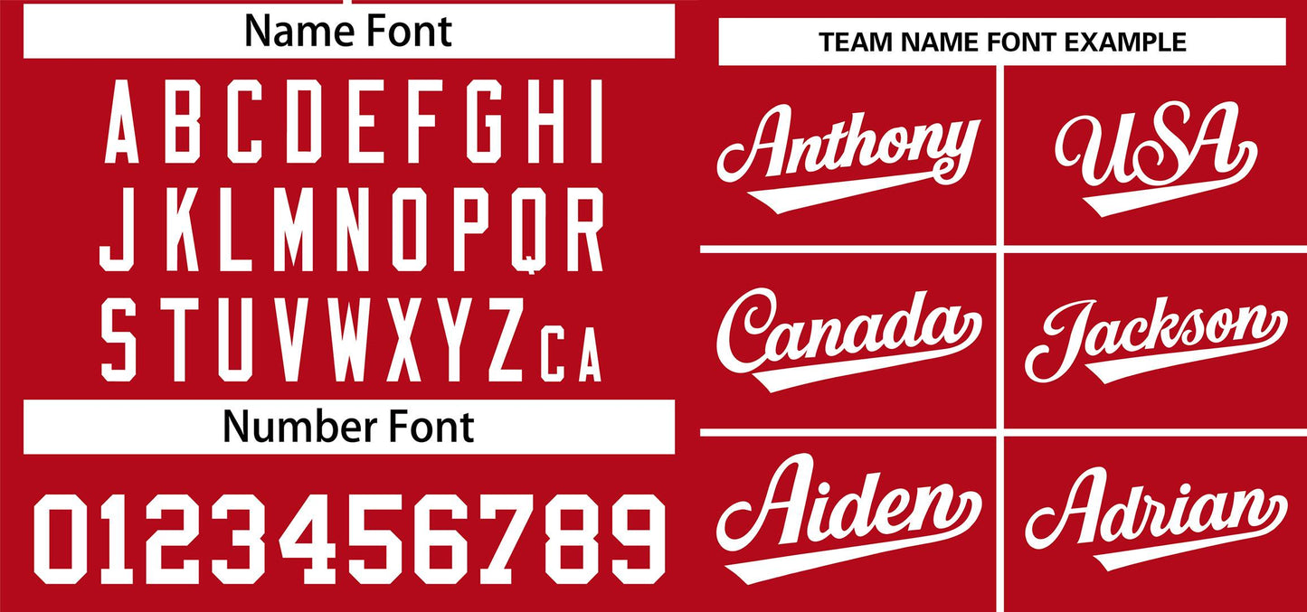 Custom Red Classic Style Outdoor Authentic Pullover Baseball Jersey Limited