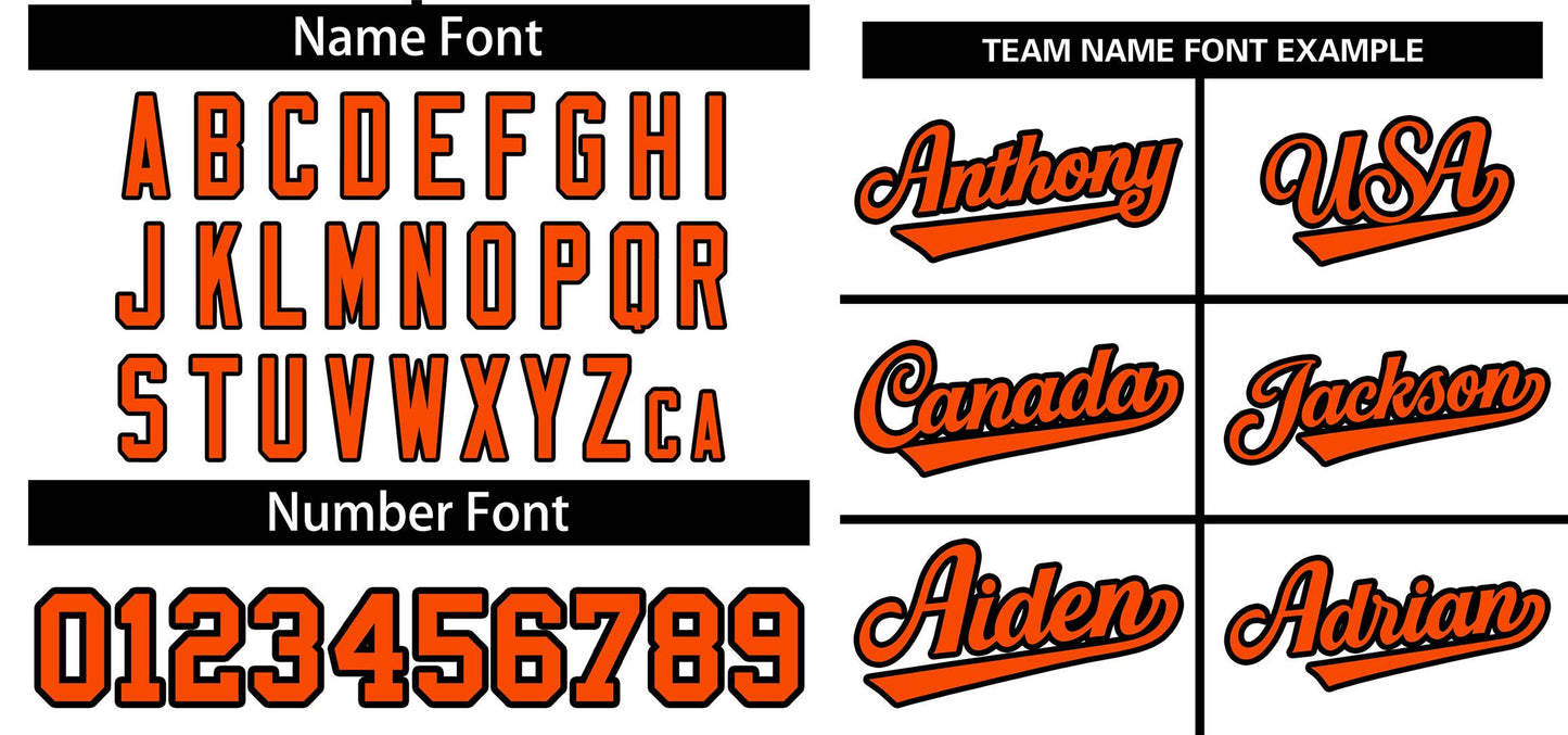 Custom White Orange Classic Style Outdoor Authentic Pullover Baseball Jersey Limited