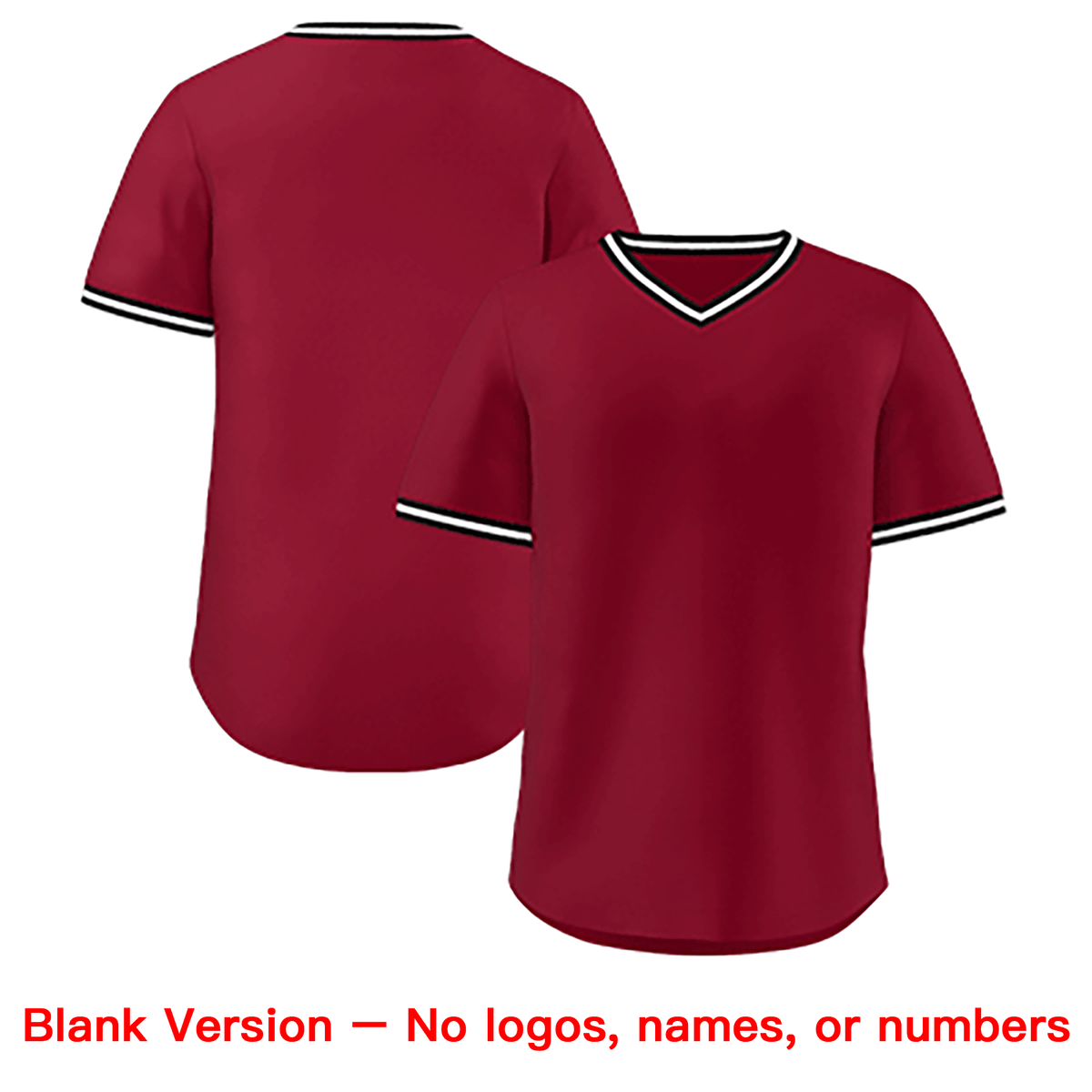 Custom Crimson Classic Style Outdoor Authentic Pullover Baseball Jersey Limited
