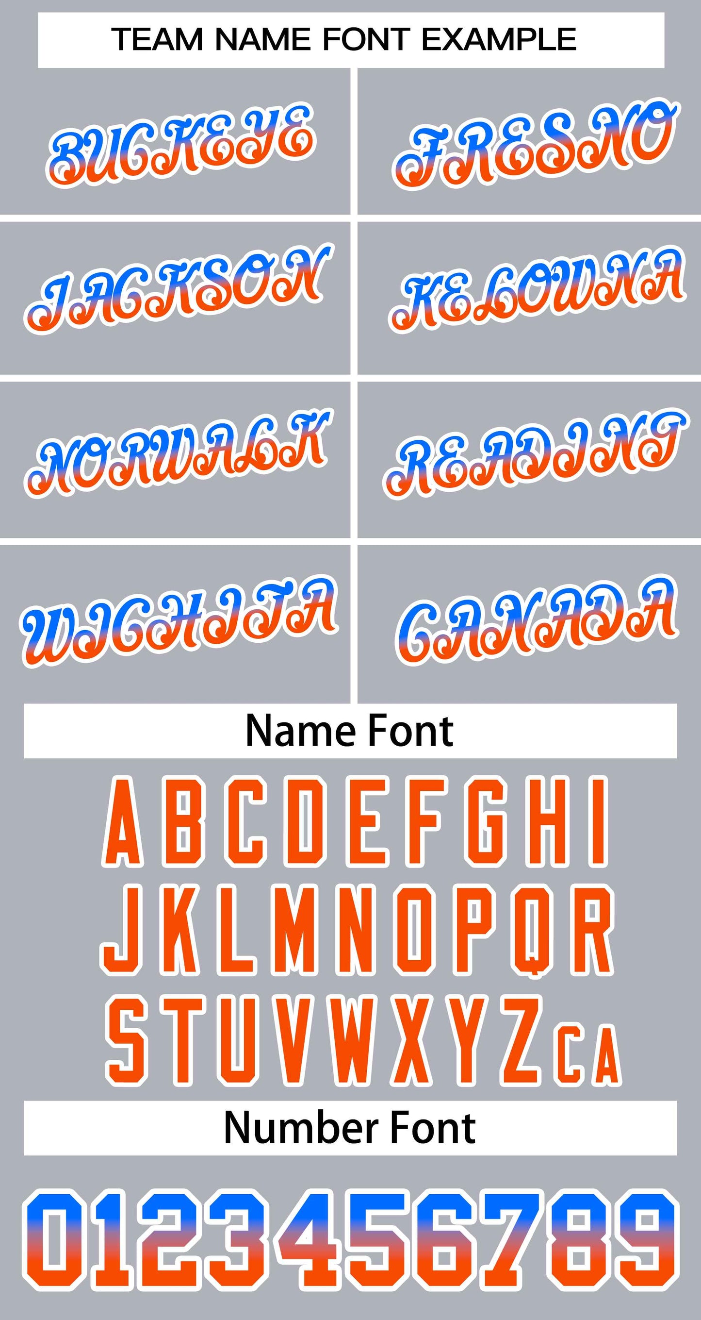 Custom Gray Royal Orange-White Stripe Font Gradient Fashion Authentic Baseball Jersey Limited