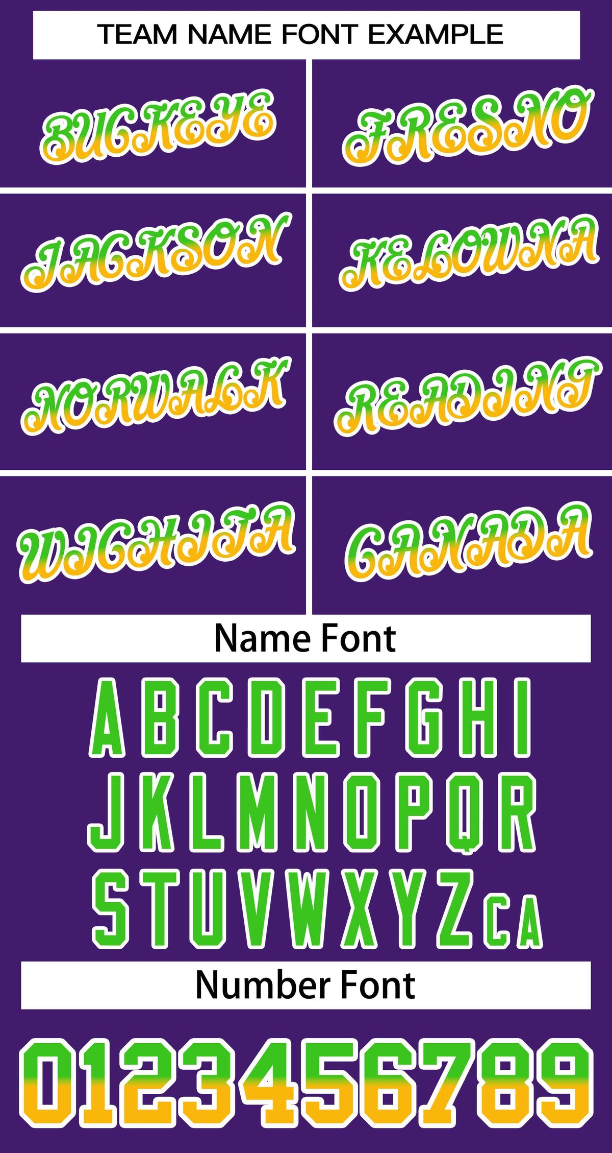 Custom Purple Neon Green Gold-White Stripe Font Gradient Fashion Authentic Baseball Jersey Limited