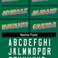 Custom Kelly Green Gold Pink-Kelly Green Stripe Font Gradient Fashion Authentic Baseball Jersey Limited