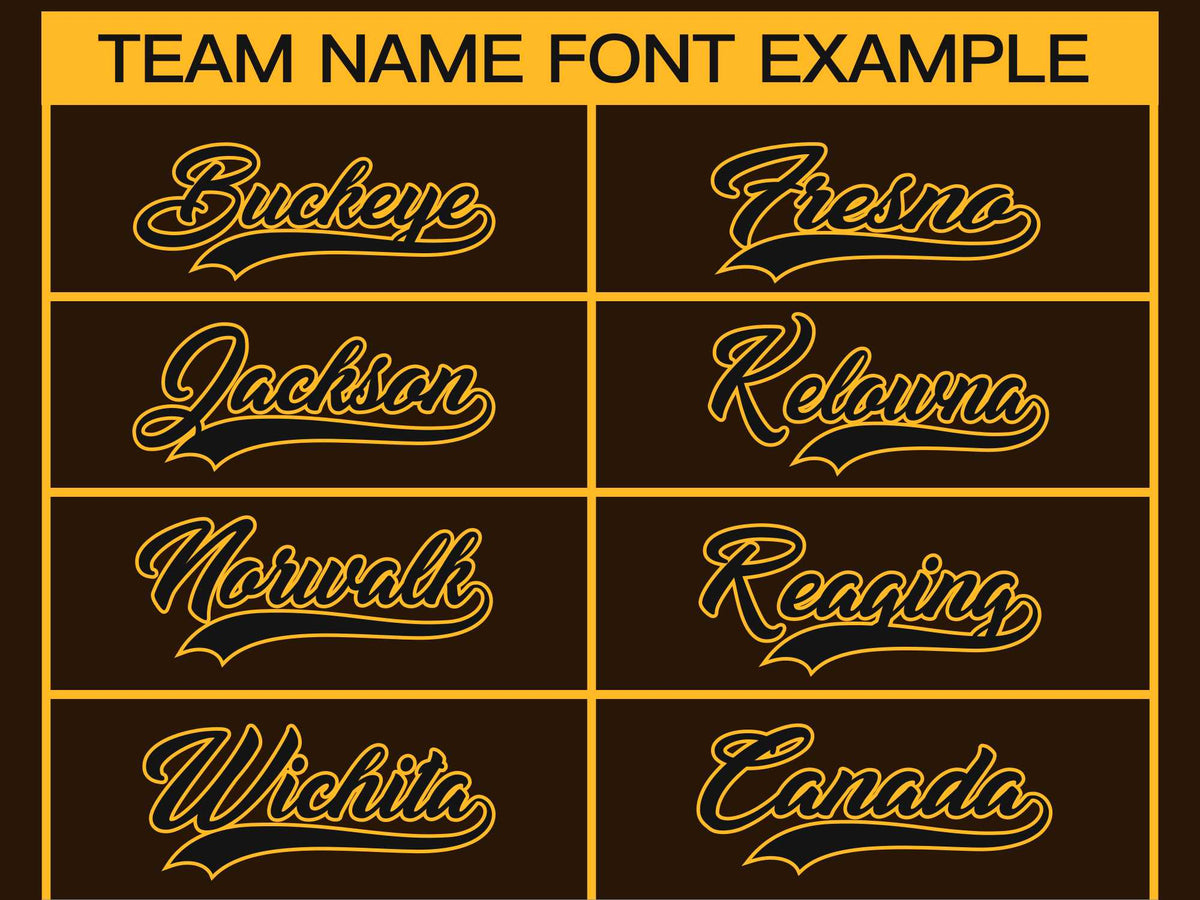 Custom Brown Black-Gold Classic Style Hockey Jersey Limited