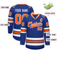 Custom Royal Orange-White Classic Style Hockey Jersey Limited