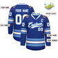 Custom Royal White-Light Blue Classic Style Hockey Jersey Limited