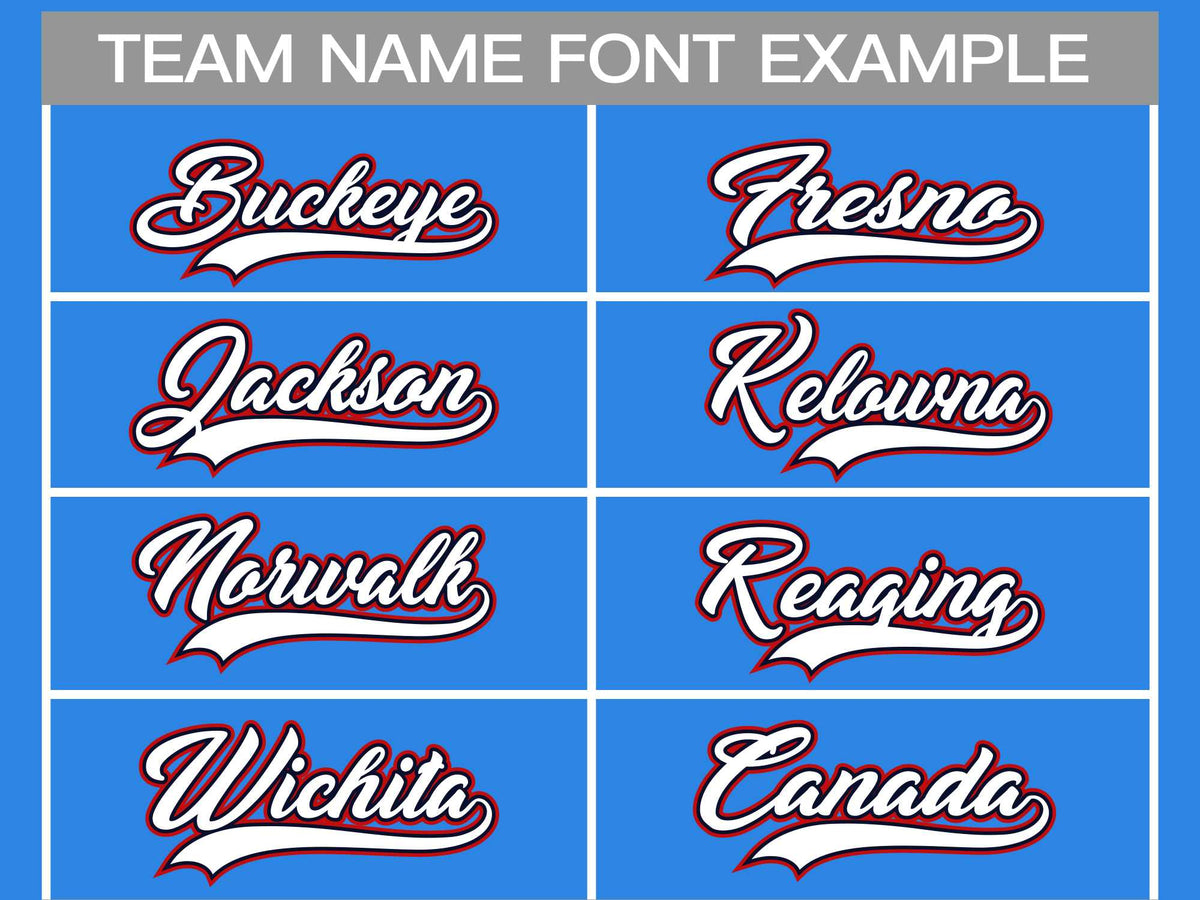 Custom Powder Blue White Royal-Red Classic Style Hockey Jersey Limited