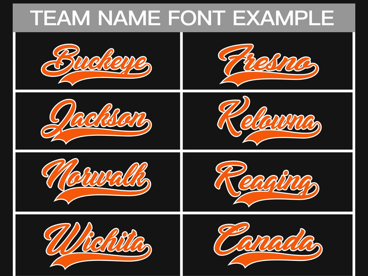 Custom Black Orange-White Classic Style Hockey Jersey Limited