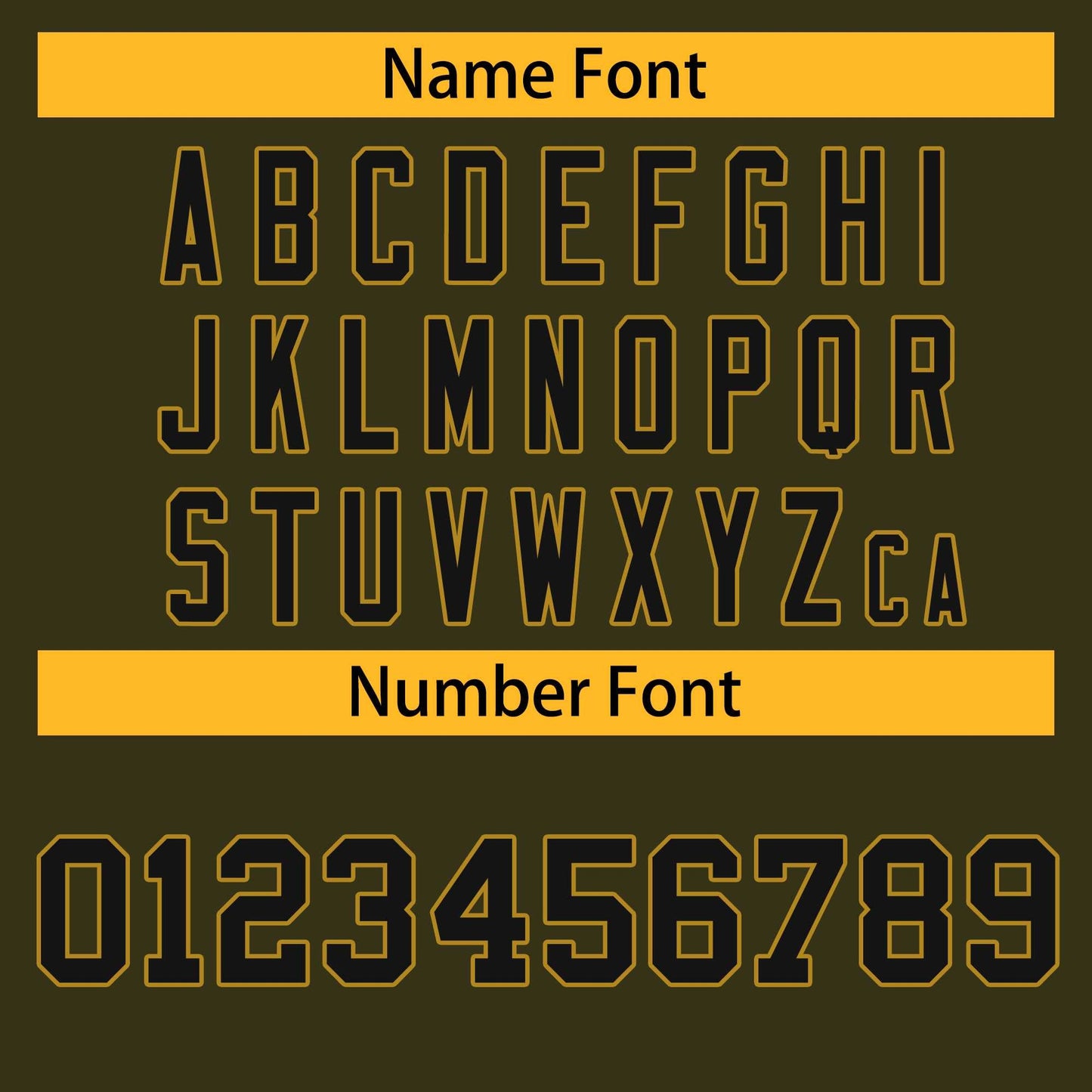 Custom Olive Black-Old Gold Classic Style Hockey Jersey Limited