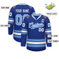 Custom Royal Light Blue-White Classic Style Hockey Jersey Limited