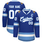 Custom Royal White-Light Blue Classic Style Hockey Jersey