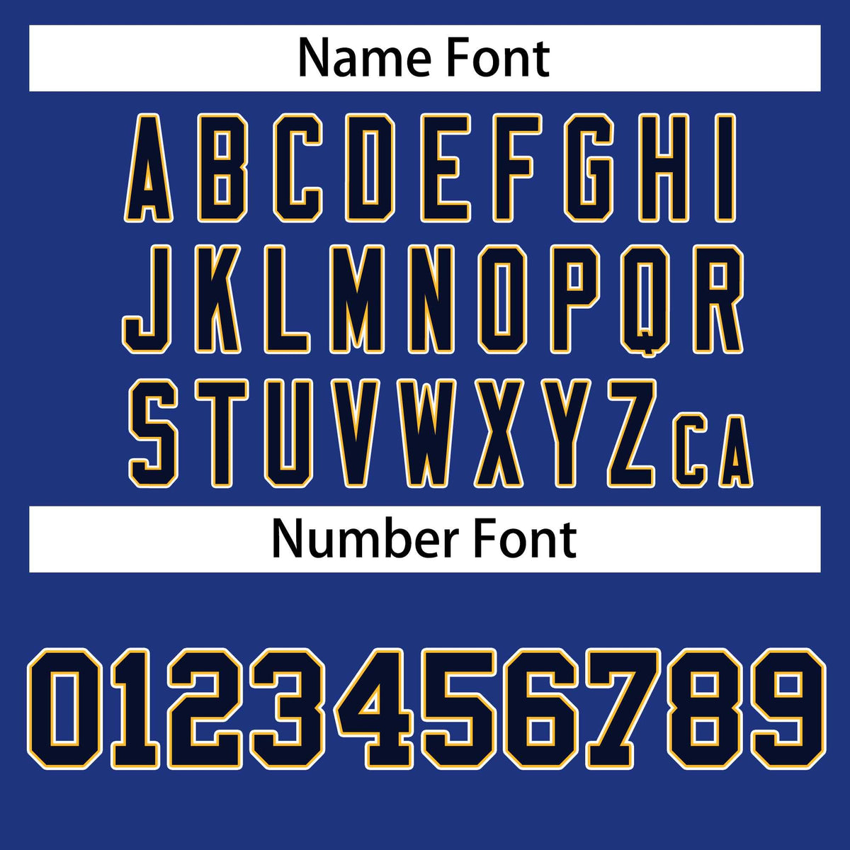 Custom Royal Navy Gold-White Classic Style Hockey Jersey Limited