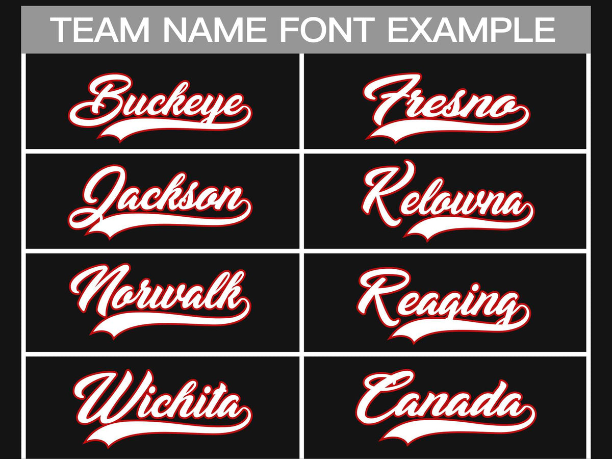 Custom Black White-Red Classic Style Hockey Jersey Limited