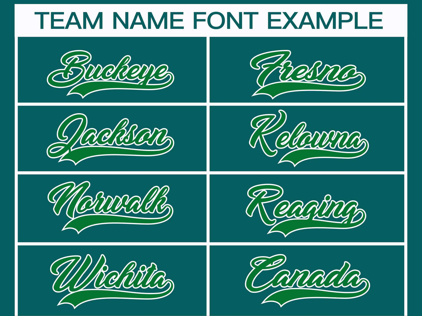 Custom Teal Kelly Green-White Classic Style Hockey Jersey Limited