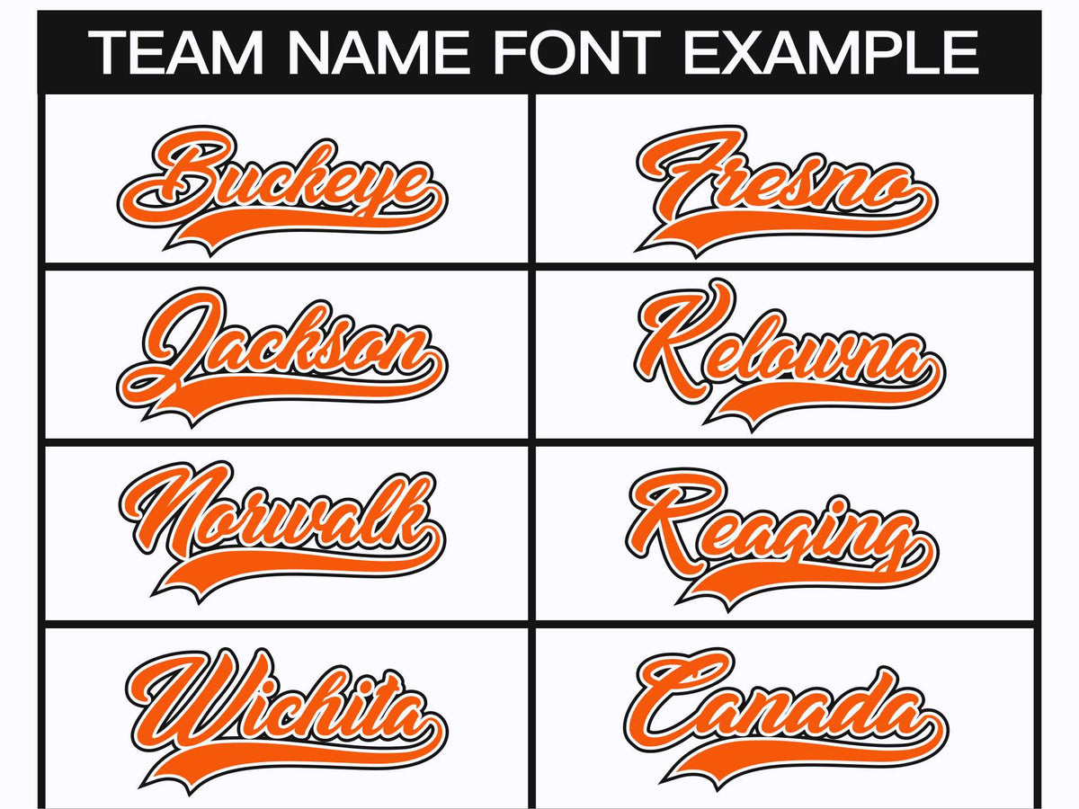 Custom White Orange White-Black Classic Style Hockey Jersey Limited