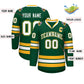 Custom Green White Green-Gold Classic Style Hockey Jersey Limited