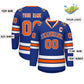 Custom Royal Orange Royal-White Classic Style Hockey Jersey Limited