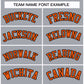 Custom Gray Orange-Black Classic Style Hockey Jersey Limited
