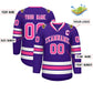 Custom Purple Pink-White Classic Style Hockey Jersey Limited