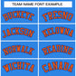 Custom Powder Blue Orange-Royal Classic Style Hockey Jersey Limited