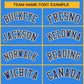 Custom Powder Blue Royal Gold-White Classic Style Hockey Jersey Limited