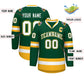 Custom Green White Green-Gold Classic Style Hockey Jersey Limited