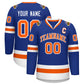 Custom Royal Orange-White Classic Style Hockey Jersey