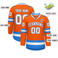Custom Orange White-Powder Blue Classic Style Hockey Jersey Limited