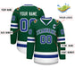 Custom Green Royal-White Classic Style Hockey Jersey Limited