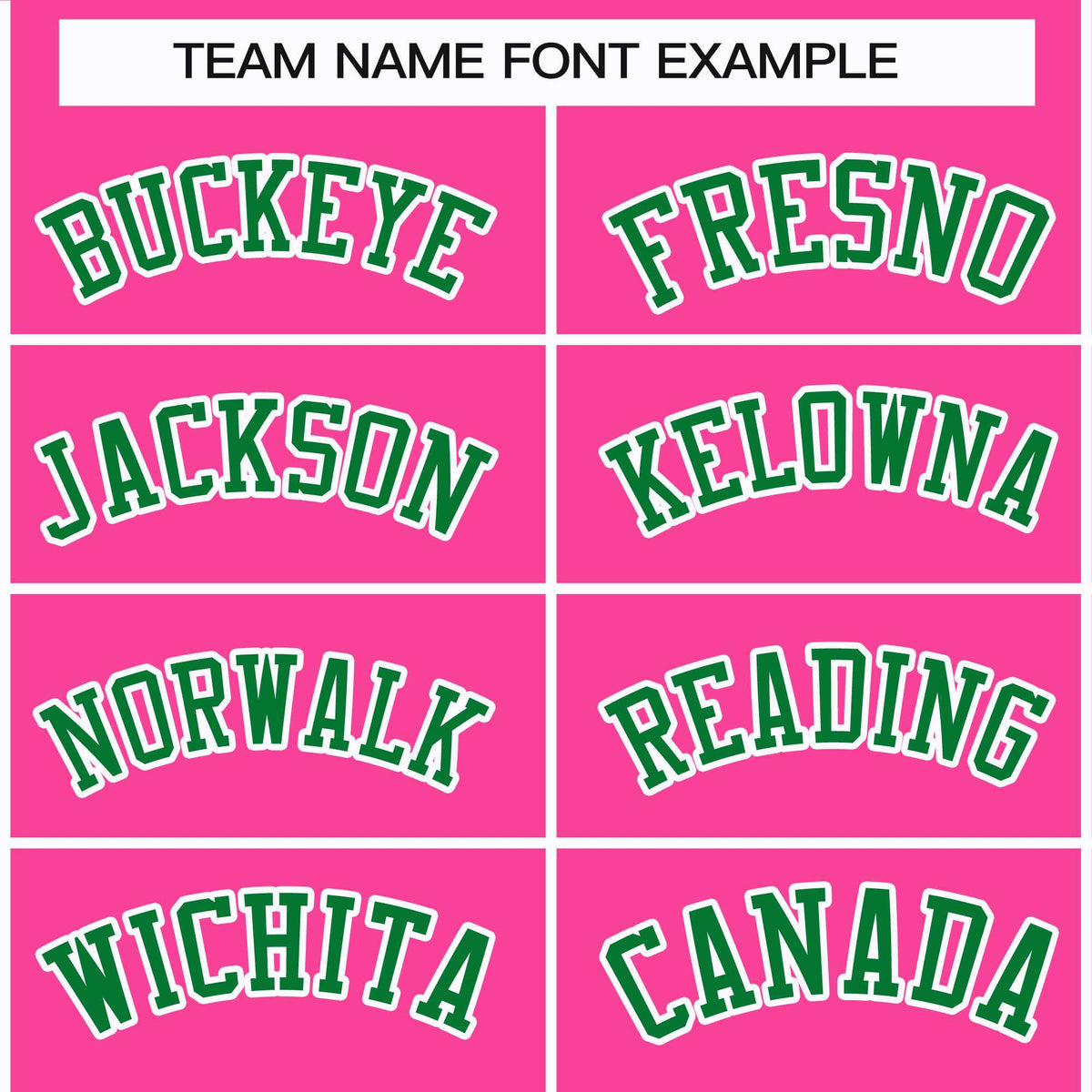Custom Pink Kelly Green-White Classic Style Hockey Jersey Limited