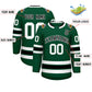 Custom Green Black-White Classic Style Hockey Jersey Limited