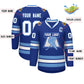 Custom Royal White-Light Blue Classic Style Hockey Jersey Limited