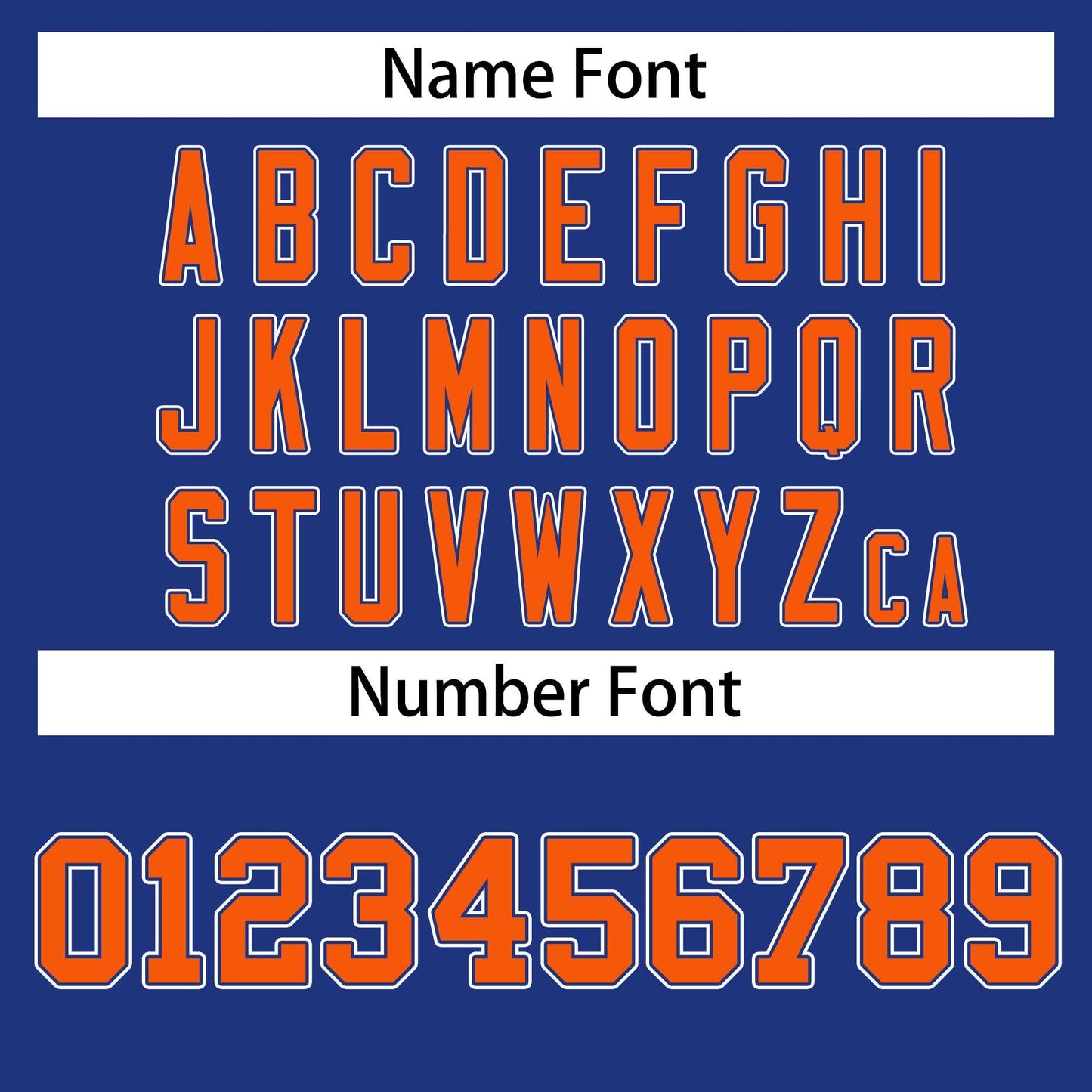 Custom Royal Orange Royal-White Classic Style Hockey Jersey Limited