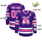 Custom Purple Pink-White Classic Style Hockey Jersey Limited