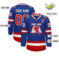 Custom Royal Red-White Classic Style Hockey Jersey Limited