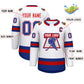 Custom White Red White-Royal Classic Style Hockey Jersey Limited