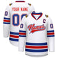 Custom White Red White-Royal Classic Style Hockey Jersey