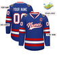 Custom Royal White-Red Classic Style Hockey Jersey Limited