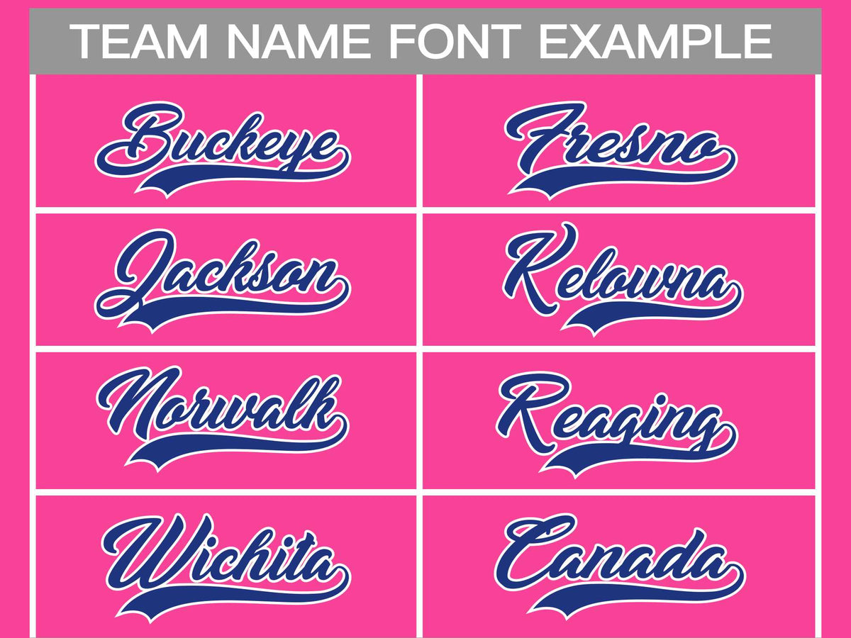 Custom Pink Royal-White Classic Style Hockey Jersey Limited