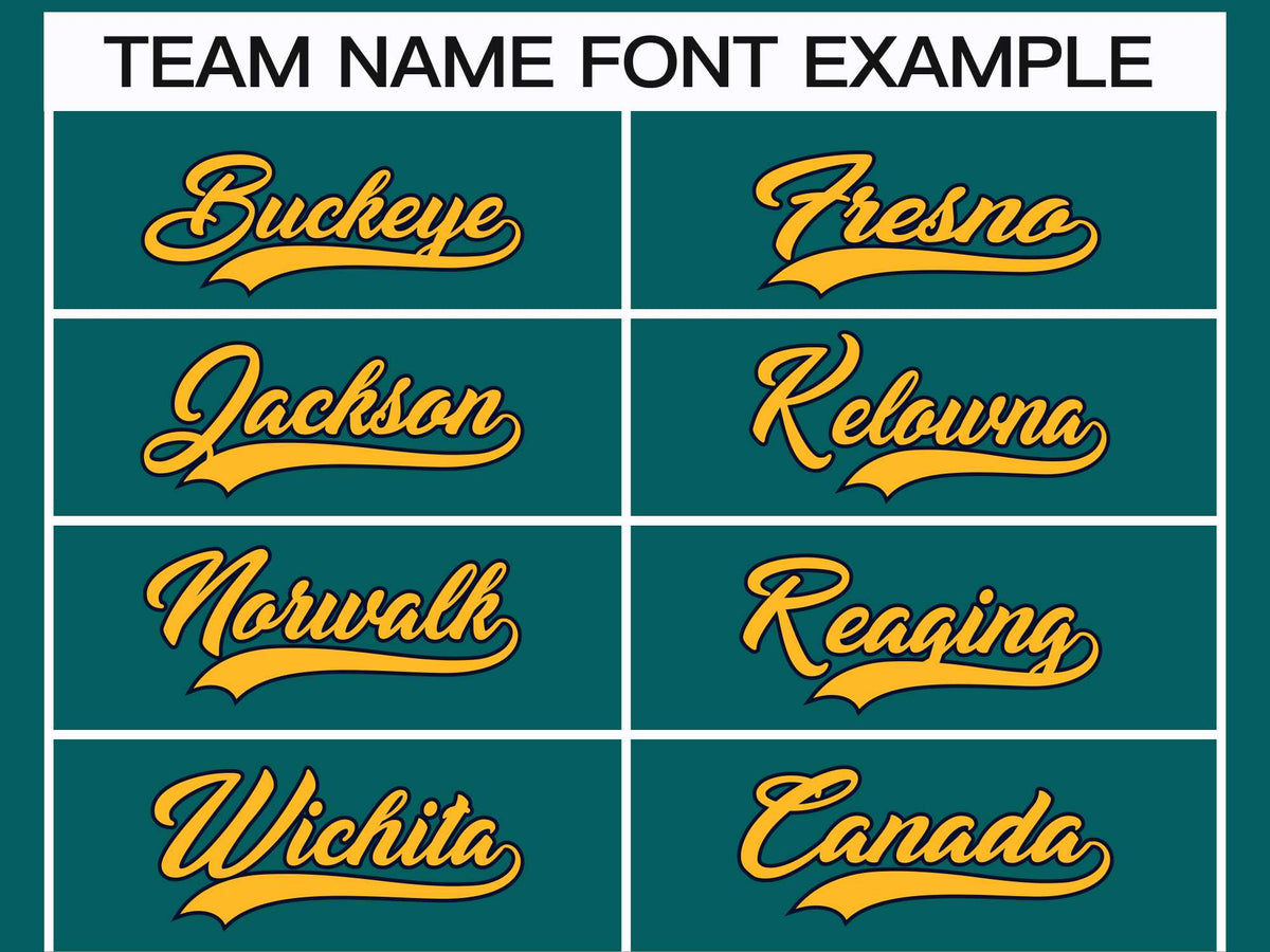 Custom Teal Gold-Navy Classic Style Hockey Jersey Limited