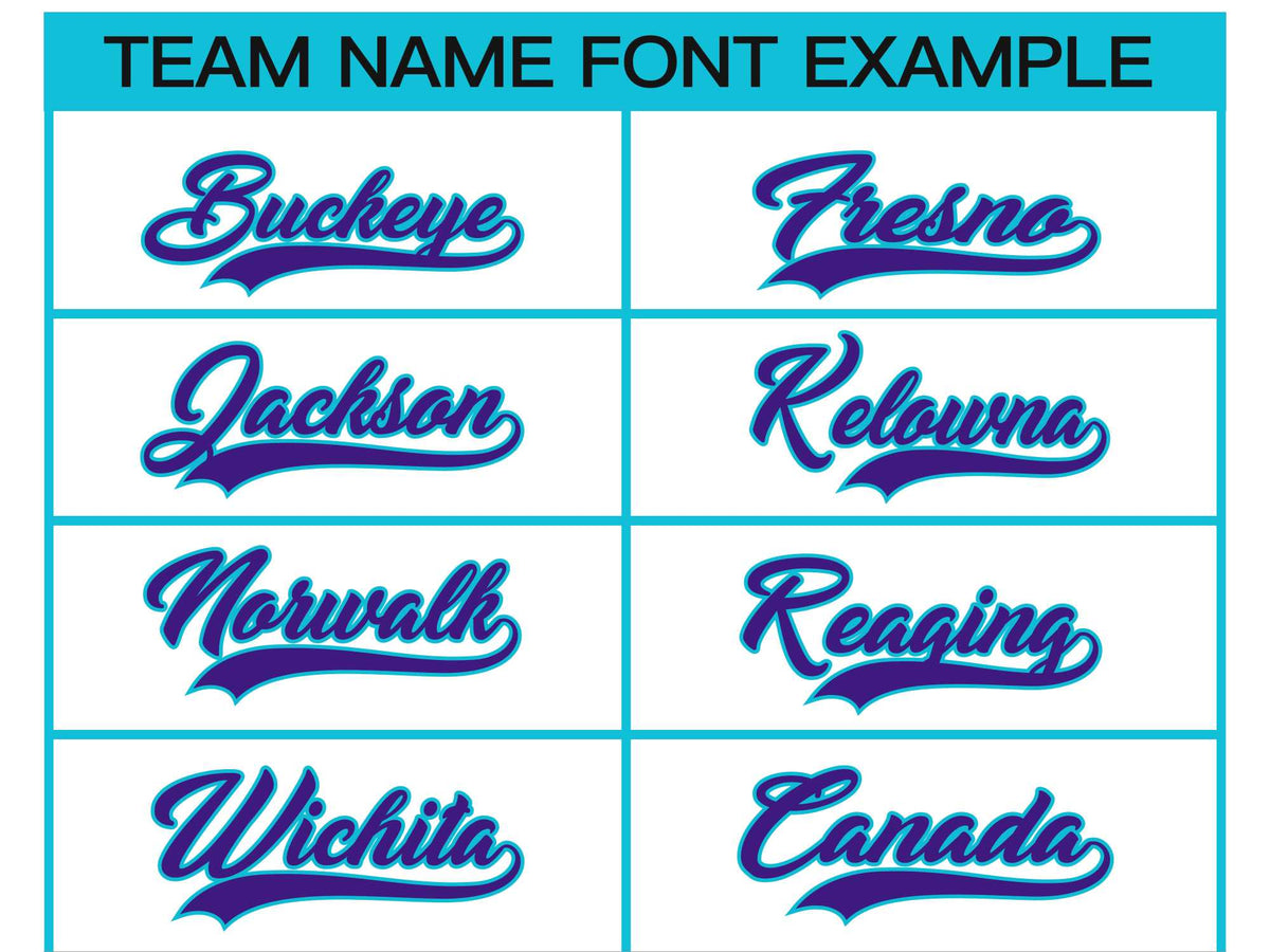 Custom White Purple-Powder Blue Classic Style Hockey Jersey Limited