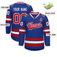 Custom Royal Red-White Classic Style Hockey Jersey Limited