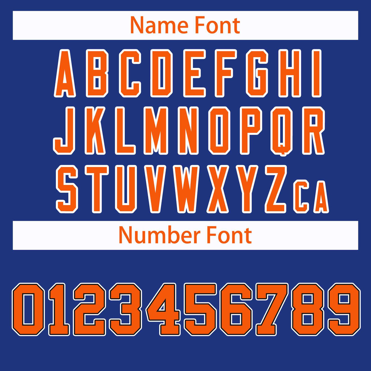 Custom Royal Orange Black-White Classic Style Hockey Jersey Limited