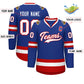 Custom Royal White-Red Classic Style Hockey Jersey Limited
